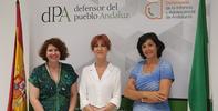 Visita de la Adjunta al Ararteko para conocer el servicio de Mediación del Defensor del Pueblo andaluz