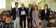 El Defensor del Menor de Andalucía participa en una charla con alumnos del segundo ciclo de Primara del colegio público " Laimún", en El Ejido (Almería)