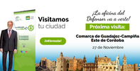 Atendemos a la ciudadania de la comarca cordobesa de Guadajóz-Campiña Este, este 27 de noviembre, en Baena