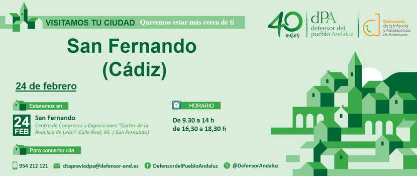 Nos desplazamos a San Fernando y Chiclana de la Frontera para la atención presencial a la ciudadanía