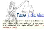 Tasas judiciales en el Informe Anual 2012 Tasas judiciales en el Informe Anual 2012
