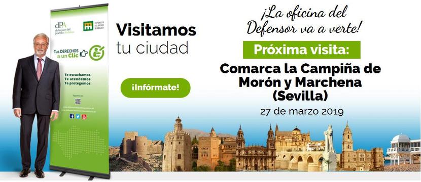 La Oficina de Atención Ciudadana se desplaza a la Campiña de Morón y Marchena este jueves 27 de marzo para atender a la ciudanía La Oficina de Atención Ciudadana se desplaza a la Campiña de Morón y Marchena este jueves 27 de marzo para atender a la ciudanía