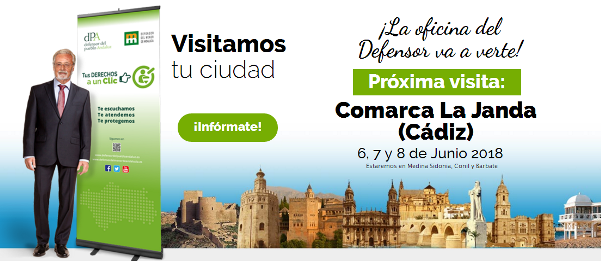 La Oficina de Atención Ciudadana se desplaza a La Janda (Cádiz) los días 6, 7 y 8 de junio La Oficina de Atención Ciudadana se desplaza a La Janda (Cádiz) los días 6, 7 y 8 de junio