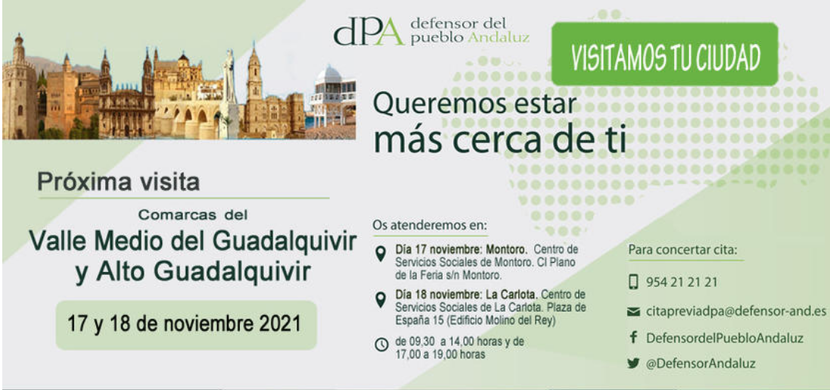 Visita de la Oficina de Información del dPA a las comarcas del Valle Medio del Guadalquivir y Alto Guadalquivir (Córdoba) Visita de la Oficina de Información del dPA a las comarcas del Valle Medio del Guadalquivir y Alto Guadalquivir (Córdoba)