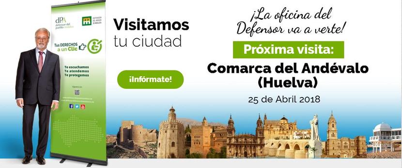 La Oficina de Atención Ciudadana del Defensor estará en la Comarca del Andévalo (Huelva) el 25 de abril La Oficina de Atención Ciudadana del Defensor estará en la Comarca del Andévalo (Huelva) el 25 de abril