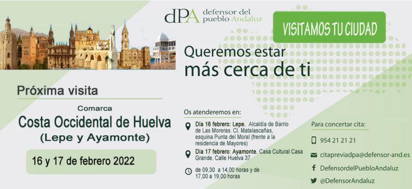 Visita de la Oficina de Información del dPA a Lepe (Huelva) Visita de la Oficina de Información del dPA a Lepe (Huelva)